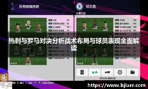 热刺与罗马对决分析战术布局与球员表现全面解读
